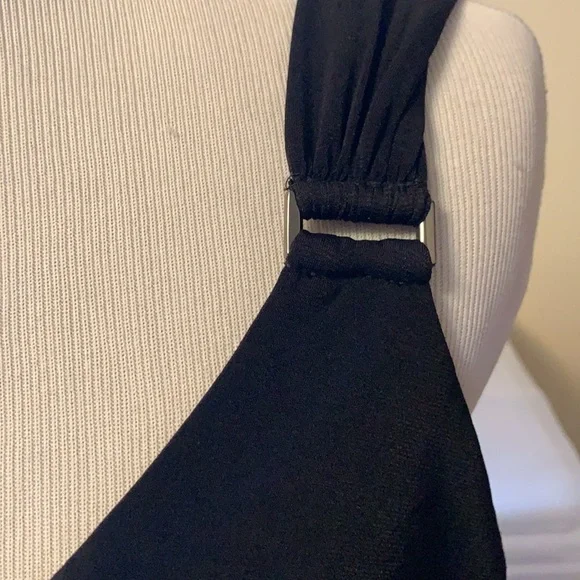 Cache black cascading ruffle dressy tank top - Picture 2 of 10